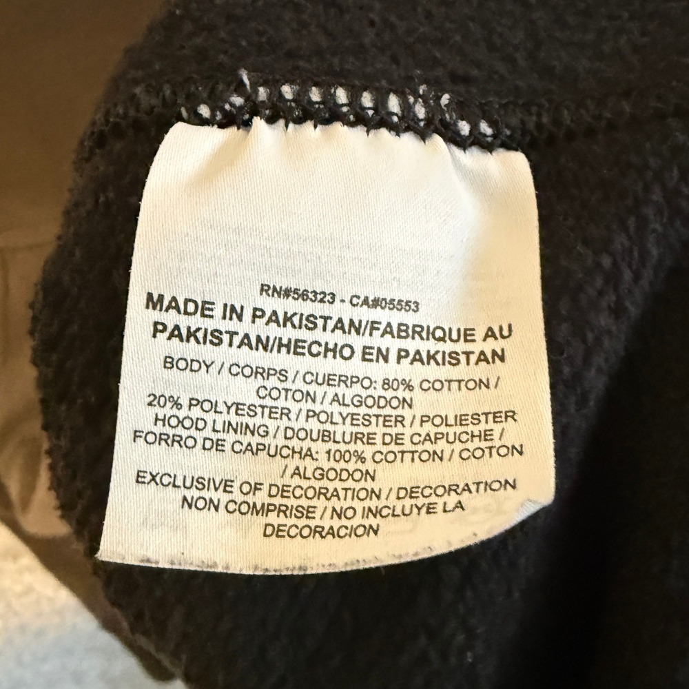 Nike Hoodie Men XL Black Embroidered Logo Club Fleece Pullover Sweatshirt Soft - Picture 6 of 9